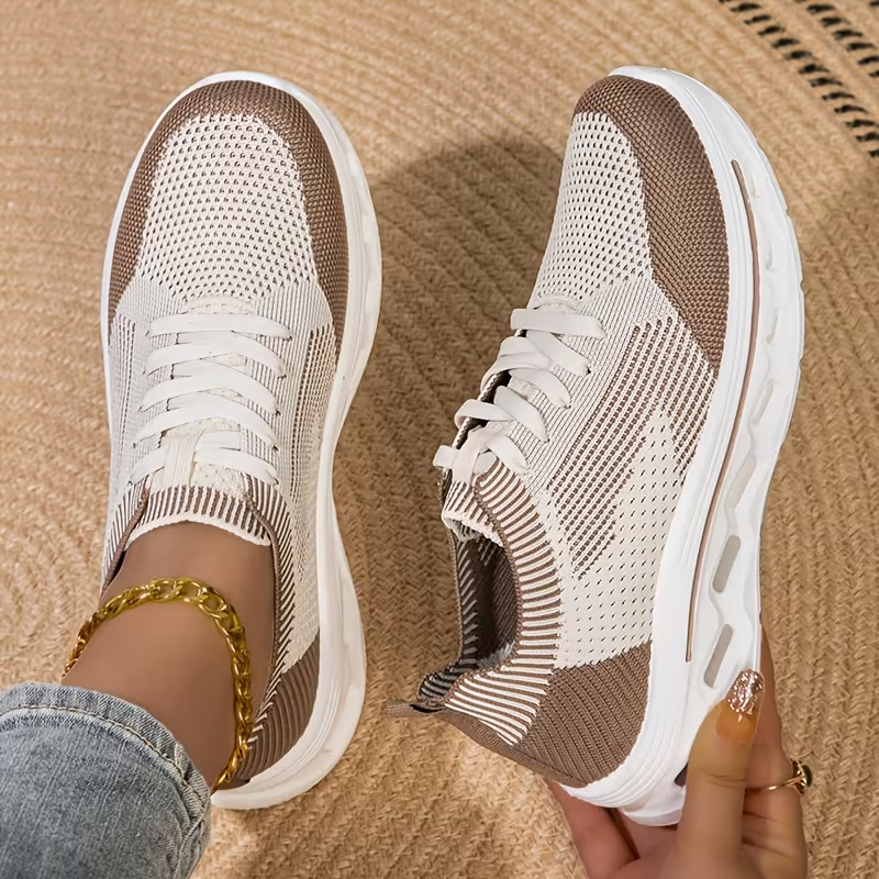 Women’s Breathable Knit Walking Shoes – Lightweight & Supportive Comfort